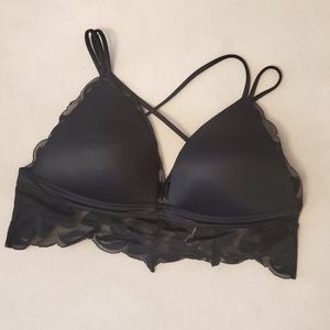 Victoria Secret / PINK black bralette size L